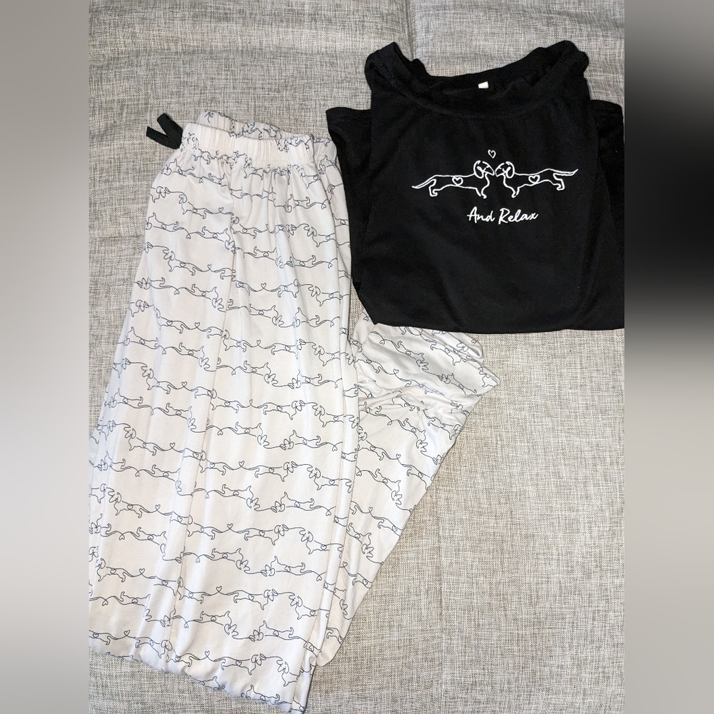 YOUTH SIZE Weiner Dog PJ Set size XL